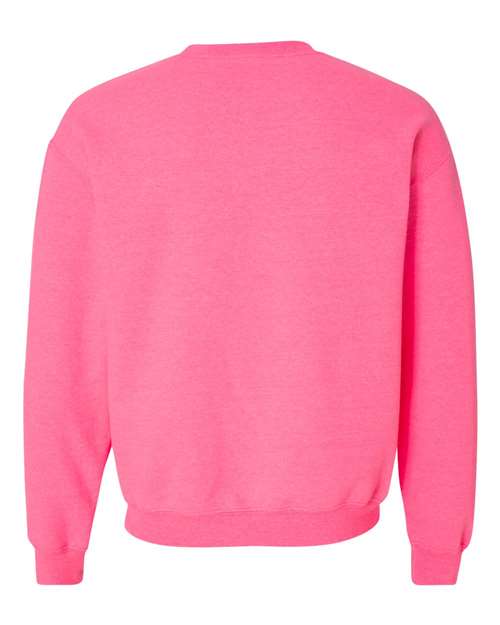 Unisex Heavy Blend™ Crewneck Sweatshirt – Safety Pink – Back