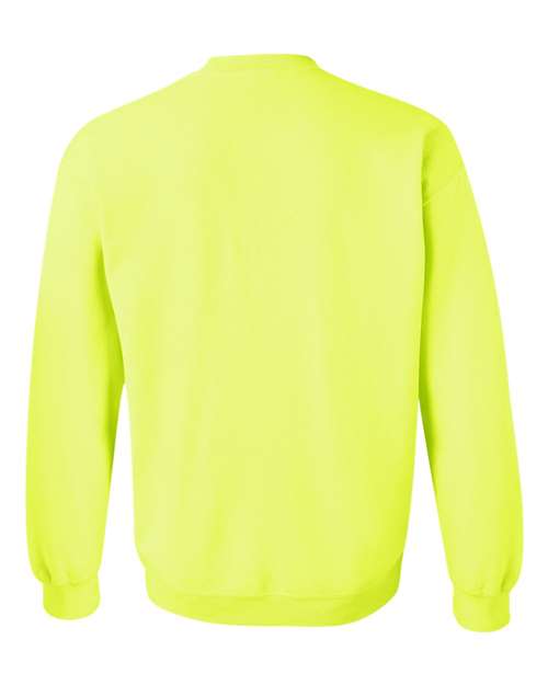 Unisex Heavy Blend™ Crewneck Sweatshirt – Safety Green – Back