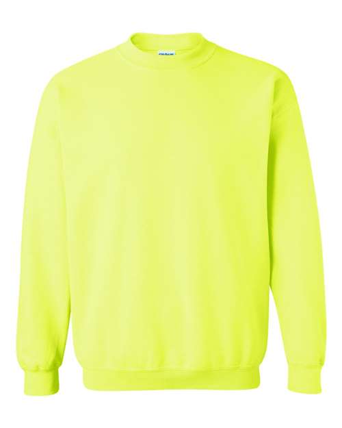 Unisex Heavy Blend™ Crewneck Sweatshirt – Safety Green – Front