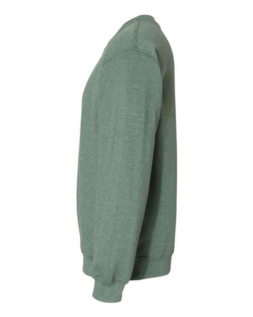 Unisex Heavy Blend™ Crewneck Sweatshirt – Heather Dark Green – Left Sleeve