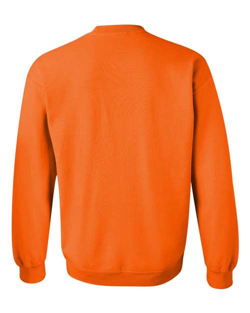 Unisex Heavy Blend™ Crewneck Sweatshirt – Safety Orange – Back