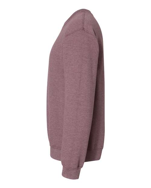Unisex Heavy Blend™ Crewneck Sweatshirt – Heather Dark Maroon – Left Sleeve