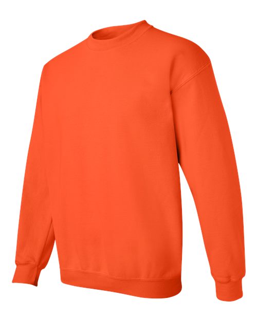 Unisex Heavy Blend™ Crewneck Sweatshirt – Orange – Left Sleeve