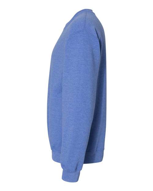 Unisex Heavy Blend™ Crewneck Sweatshirt – Heather Deep Royal – Left Sleeve