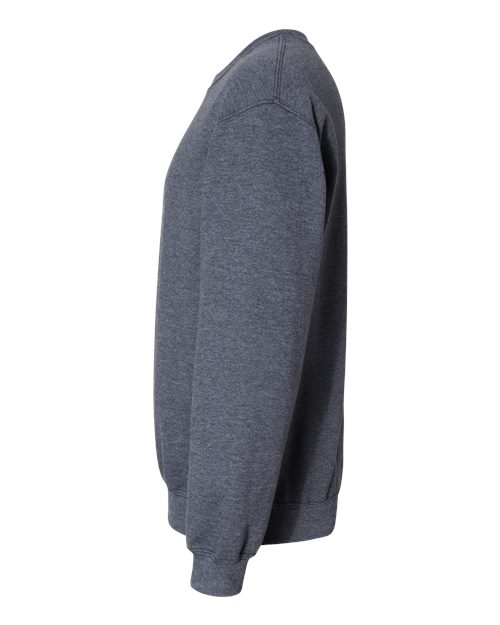 Unisex Heavy Blend™ Crewneck Sweatshirt – Heather Dark Navy – Left Sleeve