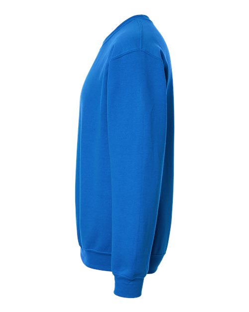 Unisex Heavy Blend™ Crewneck Sweatshirt – Neon Blue – Left Sleeve